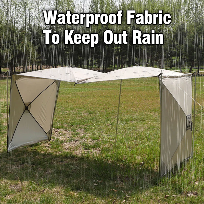 Camping Windproof Shield Outdoor Folding Windshield Windscreen Quick Opening Privacy Screen Fabric Shelter
