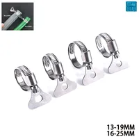 5pcs/Stainless Steel Worm Drive Hose Clip Fuel Hose Water Hose Clip Fish Tank Hose Clip Home Faucet Garden Hose Clip 1