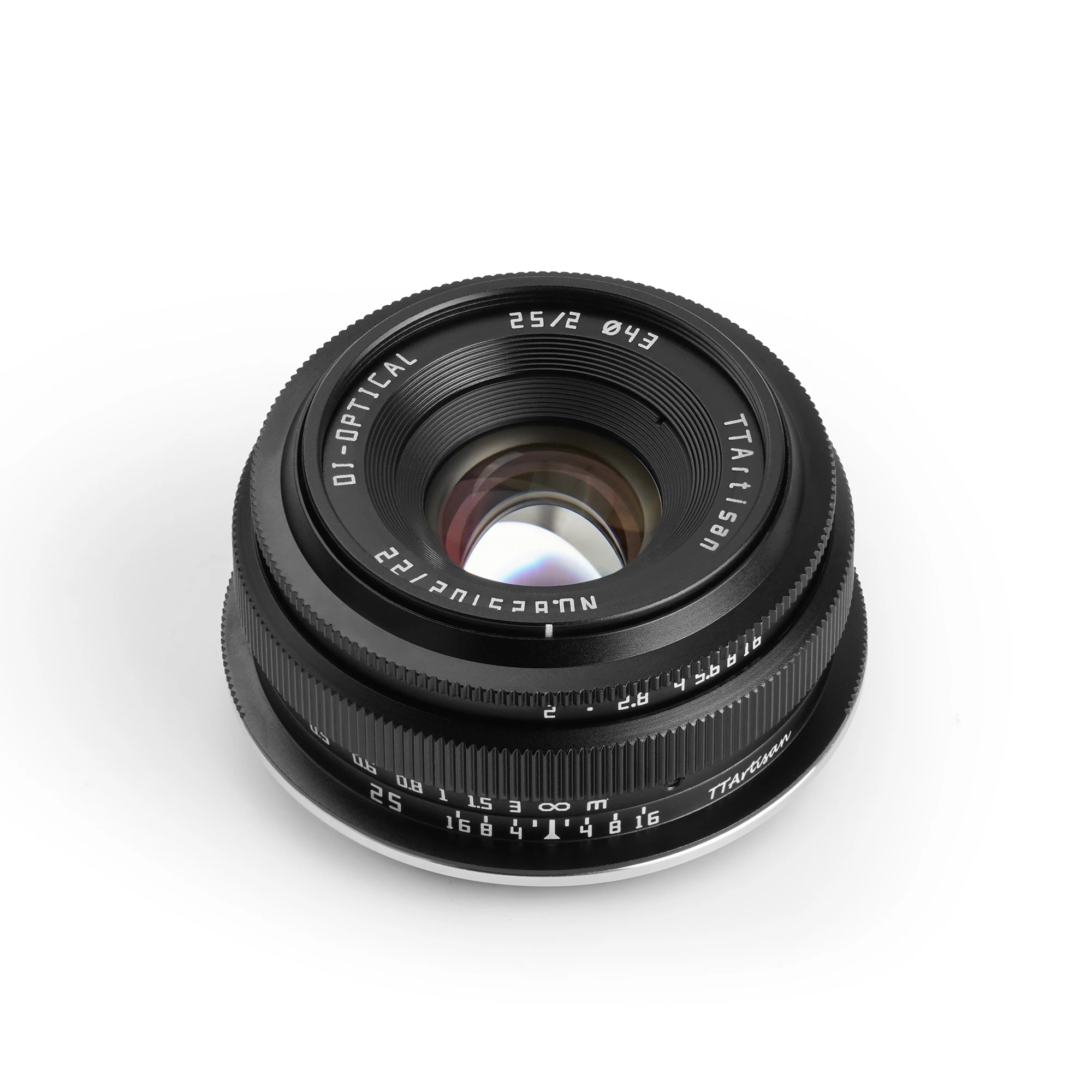 TTArtisan 25mm F2 Full Frame Mirrorless Camera Lens MF Large Aperture  Standard Focal Length for E/X/M43/EOS-M/RF/Z/L Mount