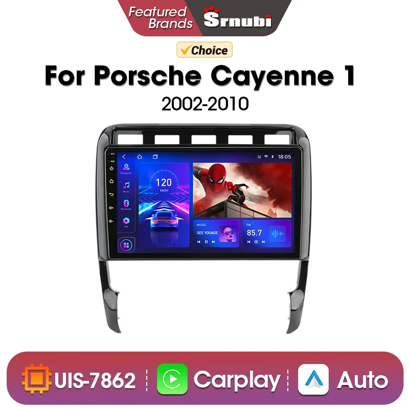 Srnubi Android 12,0 Автомагнитола для Porsche Cayenne 1 2002-2010 мультимедийный видеоплеер 2Din 4G навигация Carplay DVD стерео