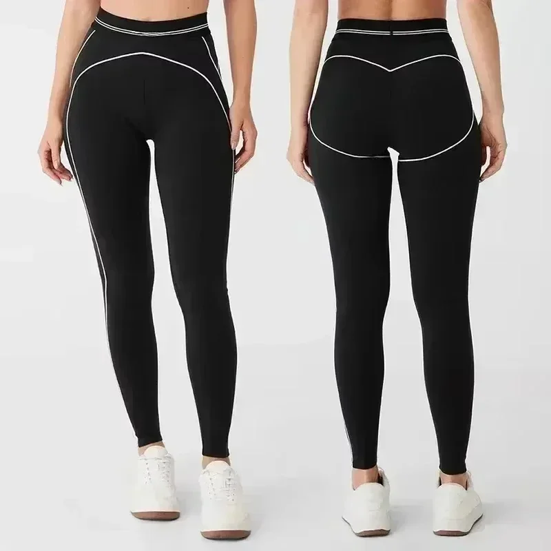 AI Yoga Women's Casual Sports Yoga Set with Chest Pad Training Underwear High-waisted Seamless Leggings Two-piece Set 4