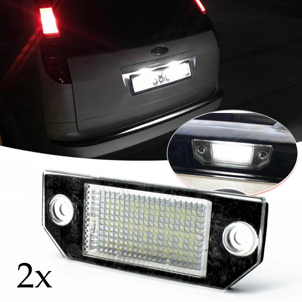 2x luce targa LED lampade illuminazione aggiornamento per Ford Focus 2 ST  225 C Max 2003 2004 2005 2006 2007 2008