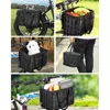 Bike Basket Front/RearFolding Bicycle Basket with Removable Liner Bag for Adult Carrying Dogs Pets Fruit&Bicycle Basket Perfect 3