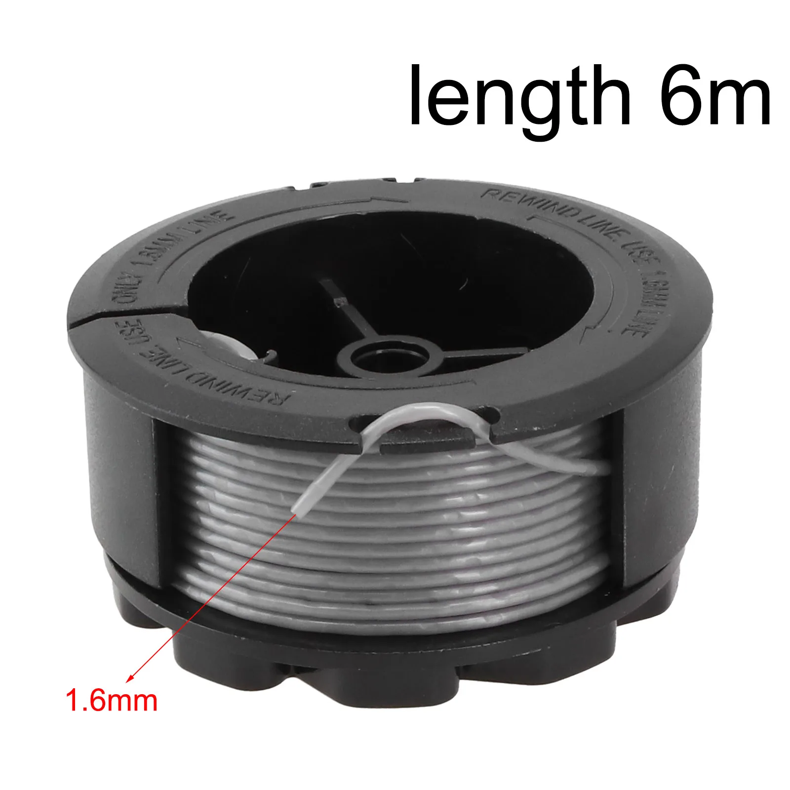 

High Quality Spool Kits String Trimmer Parts Durable F016800570 Less Frequently Line Spool Nylon 1.6 Mm 20ft Long
