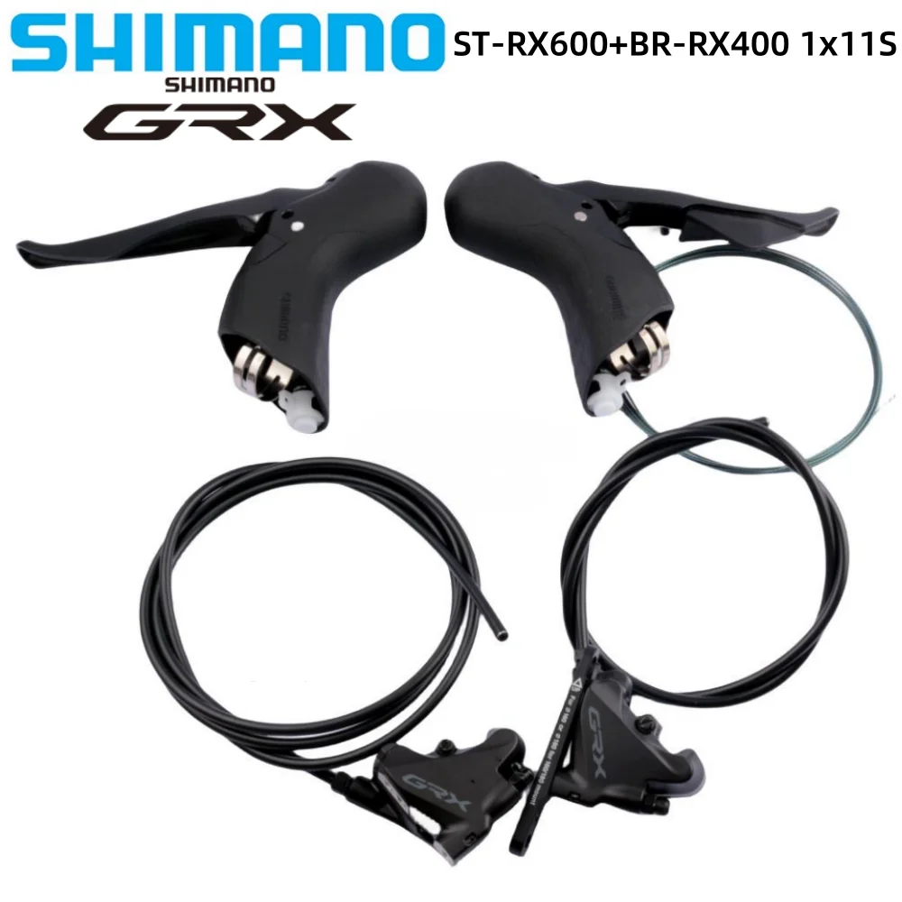 Shifter Shimano GRX, BL-RX600, pour frein hydraulique disque, gauche, 1 vitesse + étrier BR-RX400 - Équipements vélos