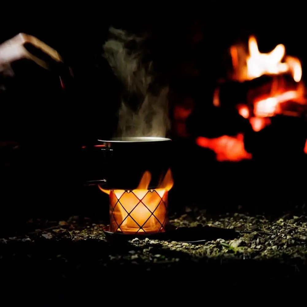 Camp Stove Windscreen Ultra-light Stainless Steel Alcohol Stove Rack Windshield Lamp Cover For Outdoor Camping Hiking stove windscreen