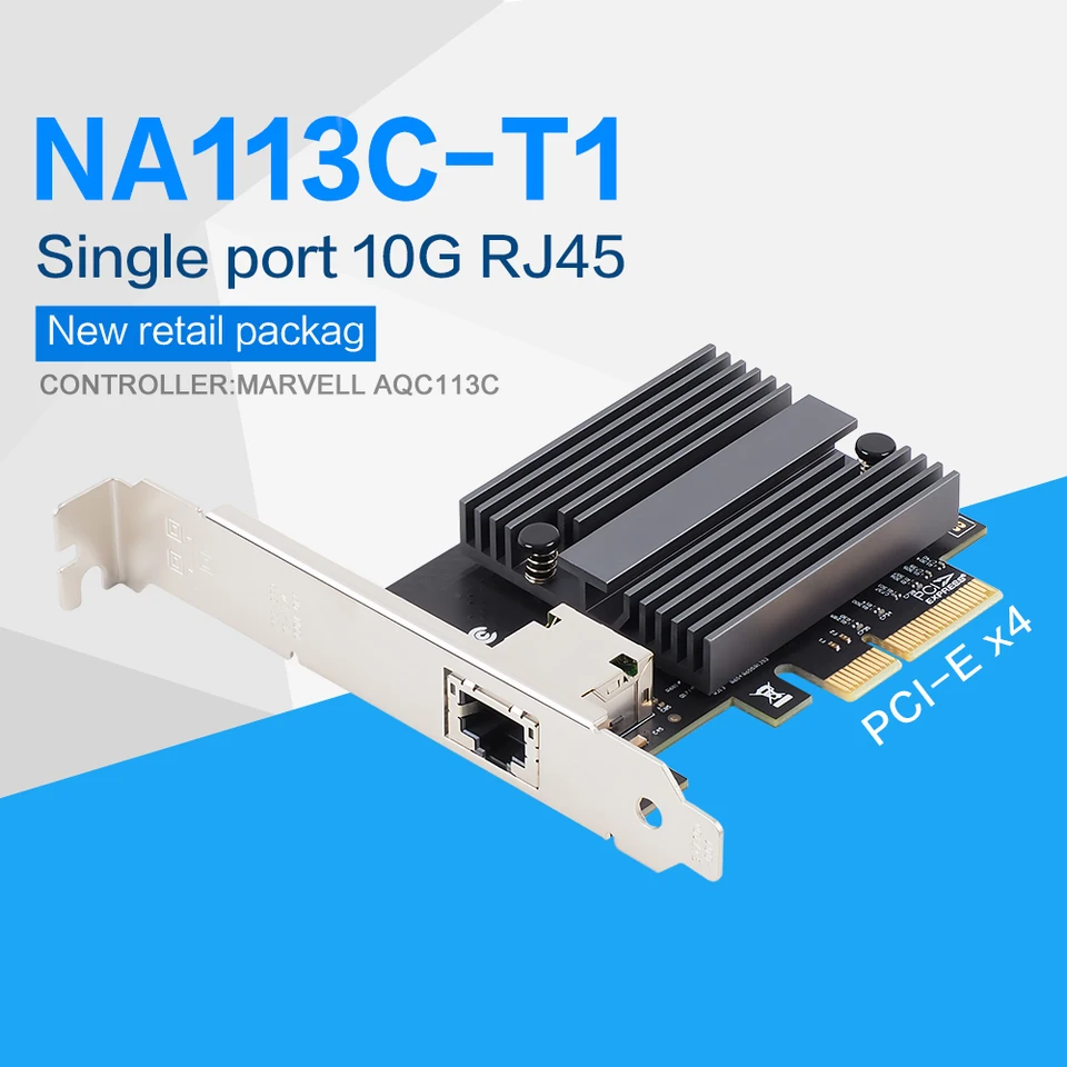 美品 FENVI 10Gbps LANカード AQC113 PCIe3.0x4 Amazon.com: Fenvi 10G PCIe Network Card, Marvell AQC113 Controller