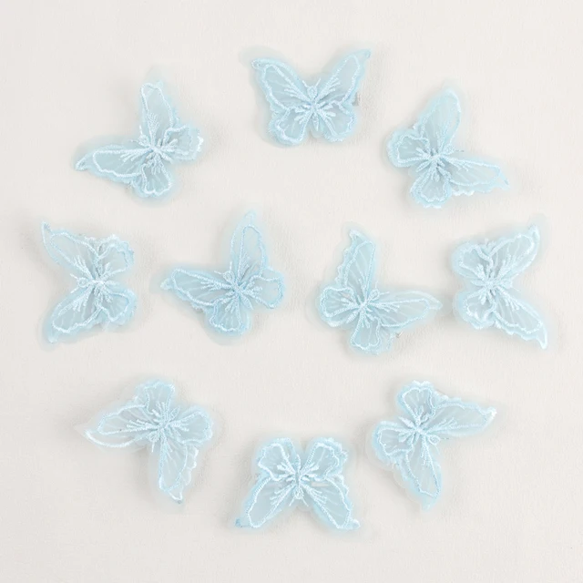 10PCS Fashion Butterfly Hair Clips for Women Girls Wedding Photography Head Clips Hairpin Hairgrips Decoration Hair Accessories green