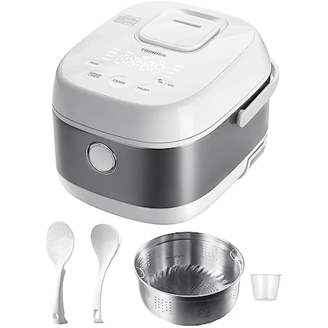 Portable Mini Rice Cooker for Travel - Stainless Steel Inner Pot,  Multi-Function Design, Low Carb