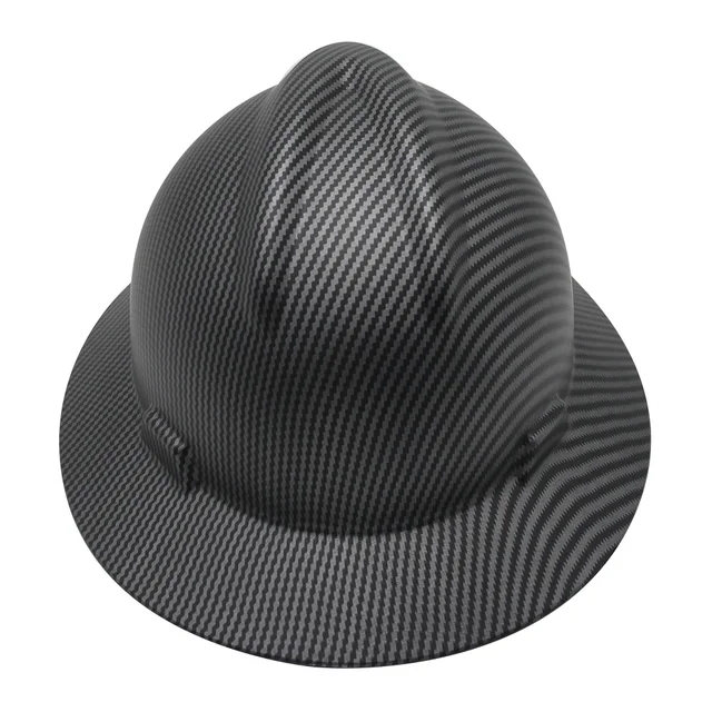 Carbon Fibre Full Brim Hard Hat