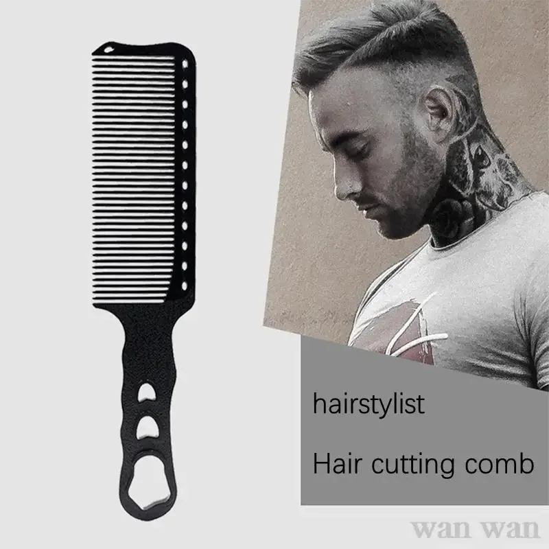 

Men's Hair Cutting Comb Anti-slip Anti-static Hairstylist Trimming Hair Fade Comb Barber Pro Hairdressing Hairbrush расческа