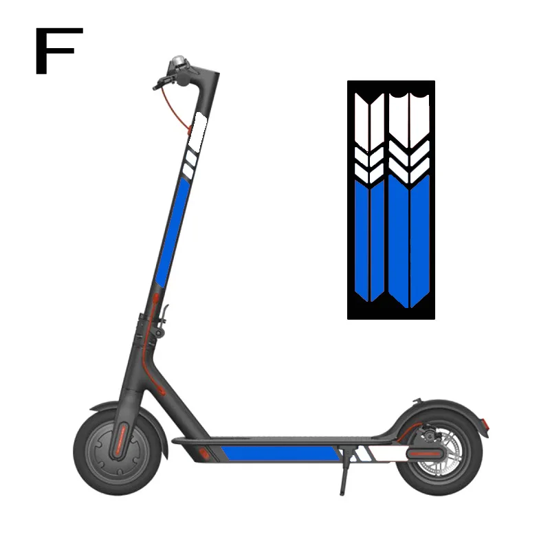 Scooter Sticker Scooter Sticker Reflective PVC Scooter Decal Waterproof Night Riding Warning Strip For Xiaomi Mijia M365