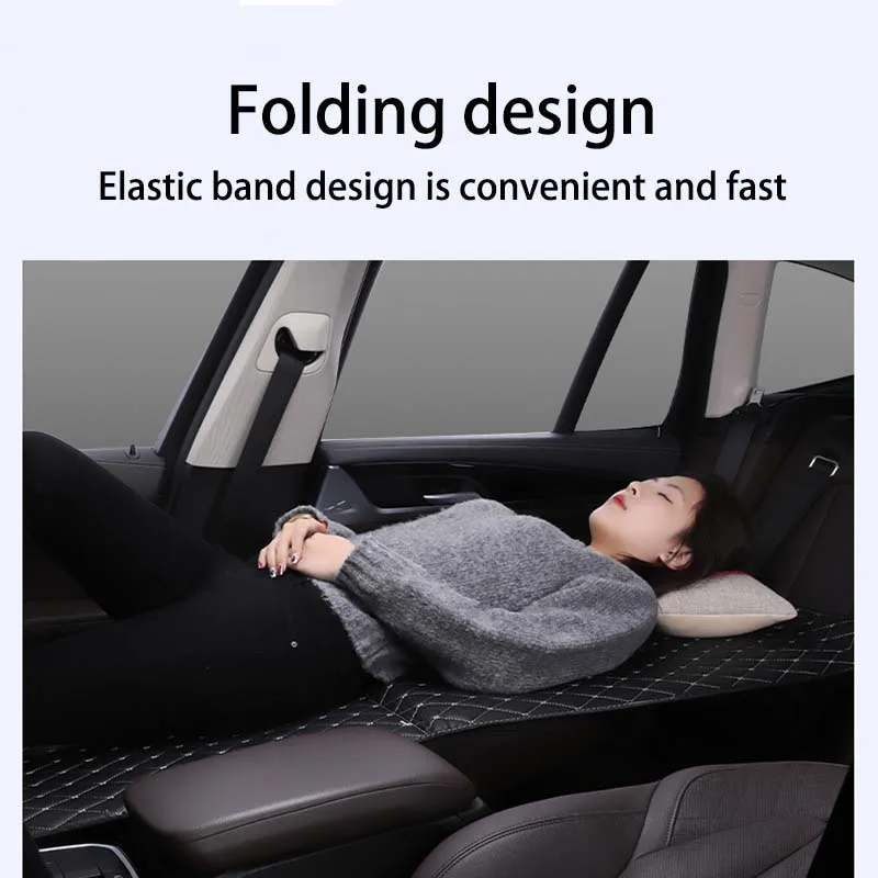 Car travel bed Multi-Function Car Bed Co Driver's Bed Wooden Sponge Foldable Rear Seat Travel Sleeping Pad Modified