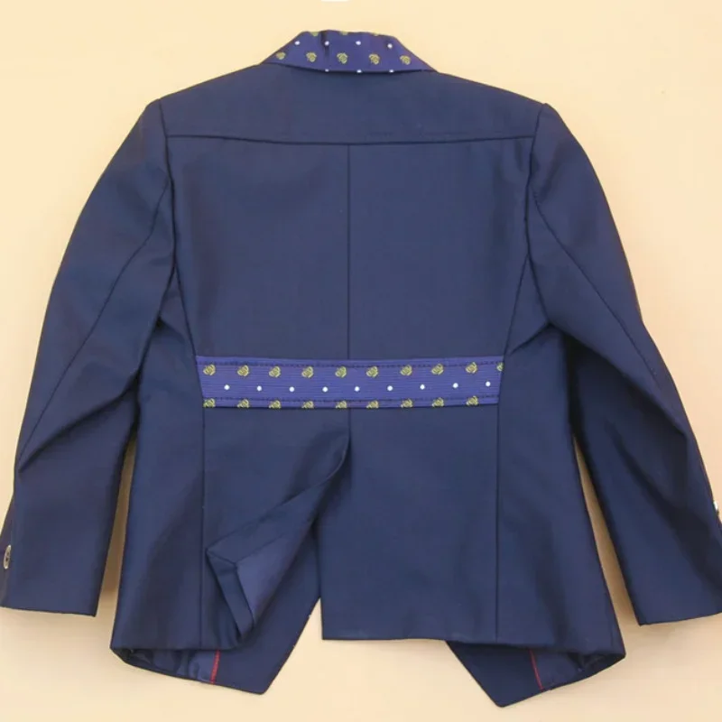 Children Formal Suit Jacket Wedding boys Dress Suit 4 Pieces set high quality jacket+vest+pants +bow tie size 2years -12 years