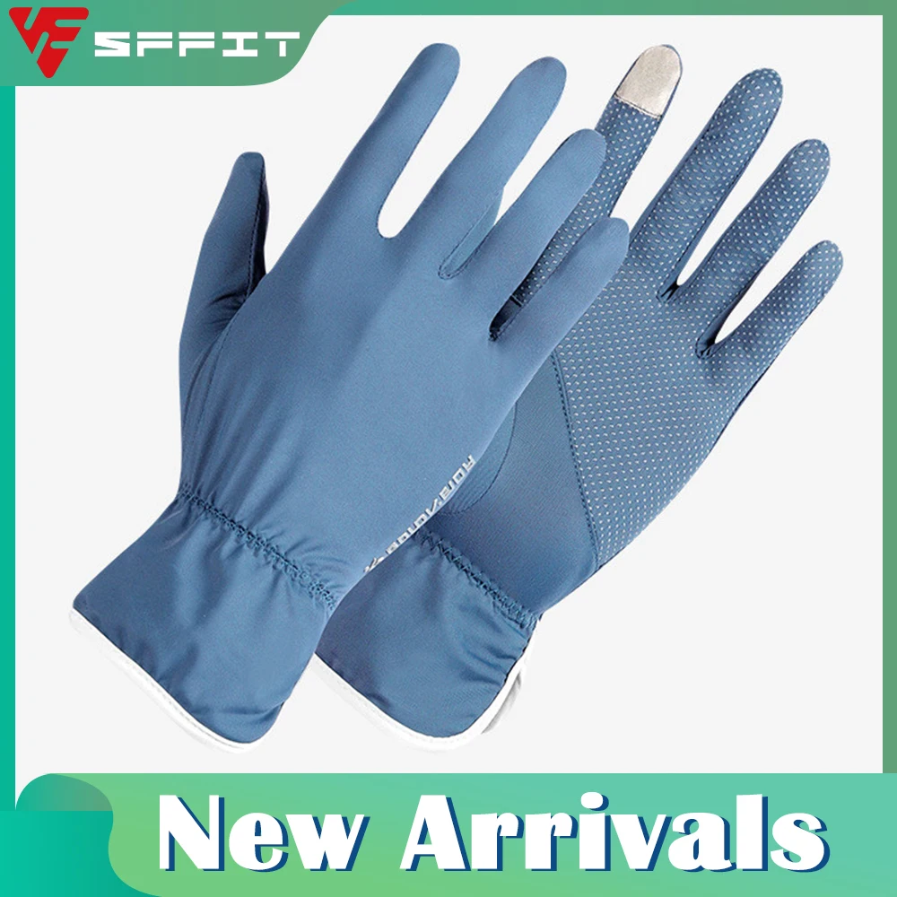 

Летние шелковые женские солнцезащитные перчатки с защитой от УФ-лучей солнцезащитные Нескользящие износостойкие дышащие сенсорные перчатки