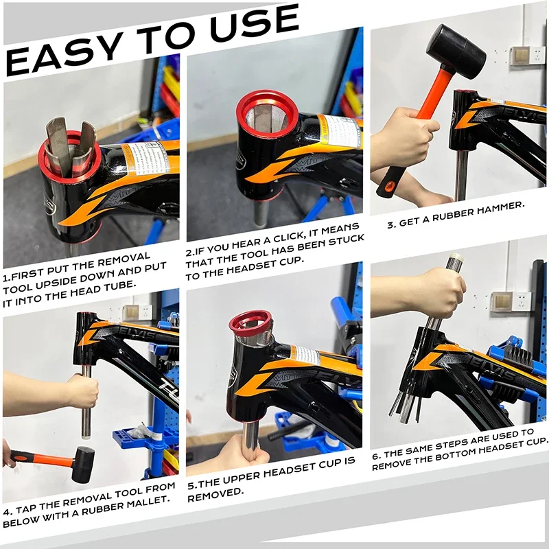 BUCKLOS Bicycle Headset Removal Tool Press-in Bike Bottom Bracket