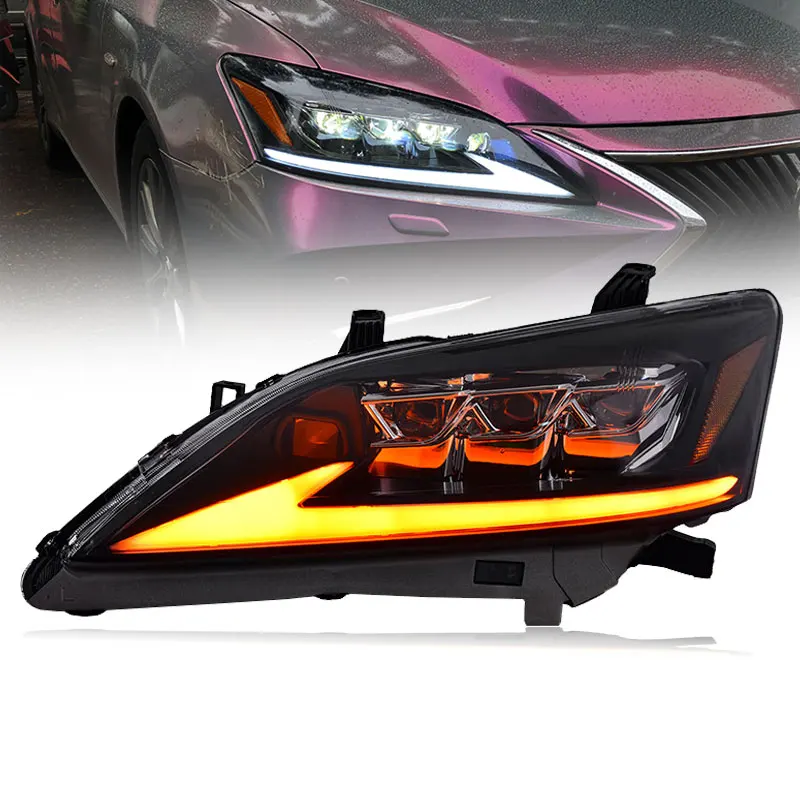 

Подходит для Lexus ES350 ES240, сборка фар 2006-2012, установка фар в сборе, светодиодный matrix streamer, сигнал поворота.
