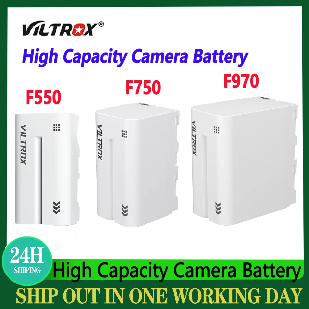 Viltrox大容量カメラバッテリー充電器キット、デュアル急速充電