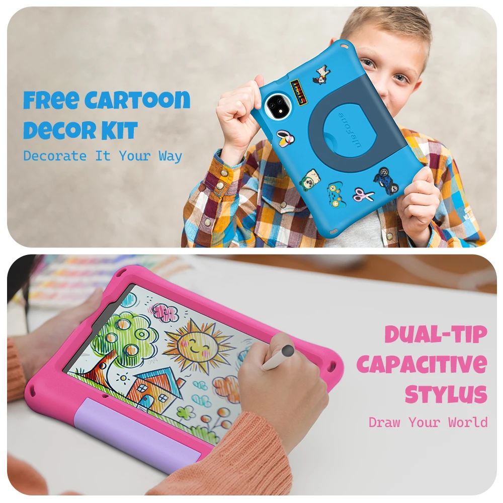 Ulefone Tab A9 Pro Kids Tablet 8.68" 90Hz Display 8GB(4+4) RAM 128GB ROM 4G MTK G91 Android 15 Tablet