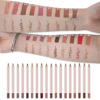 18Colors Pink Lip Liner Pencil Private Label Multi-functional Waterproof Pigment Lipstick Pen Lip Liner Vegan Makeup Custom Logo 2