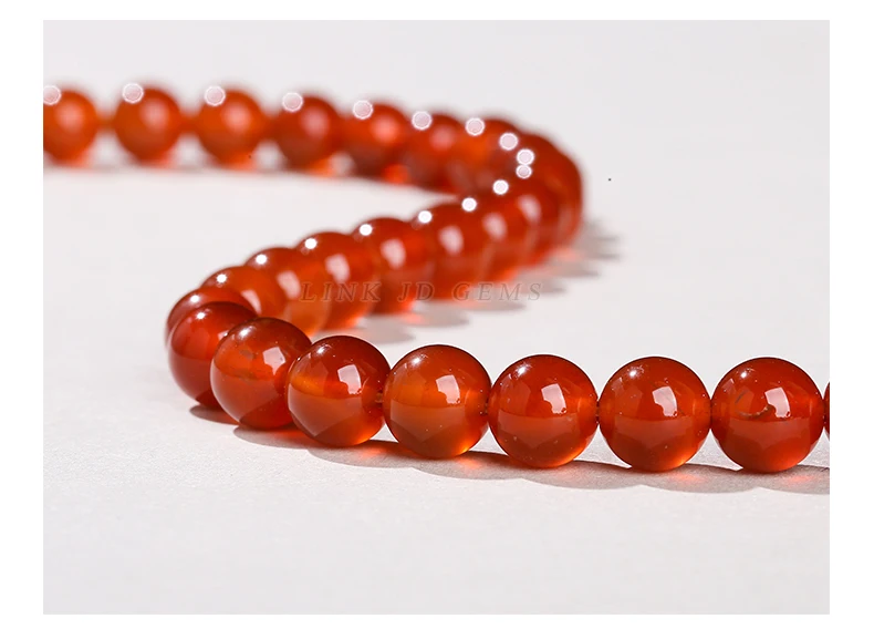 7A Naturstein Achat Perle Runde Karneol Onyx Lose Spacer Perlen Für Schmuck Machen Diy Armbänder Halskette Zubehör – Detail 9