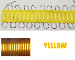 Vibrant Multi - Color LED COB Module Lights - 20 - Pack, Waterproof, Super Bright for Advertisement & Shop Decor (YELLOW)