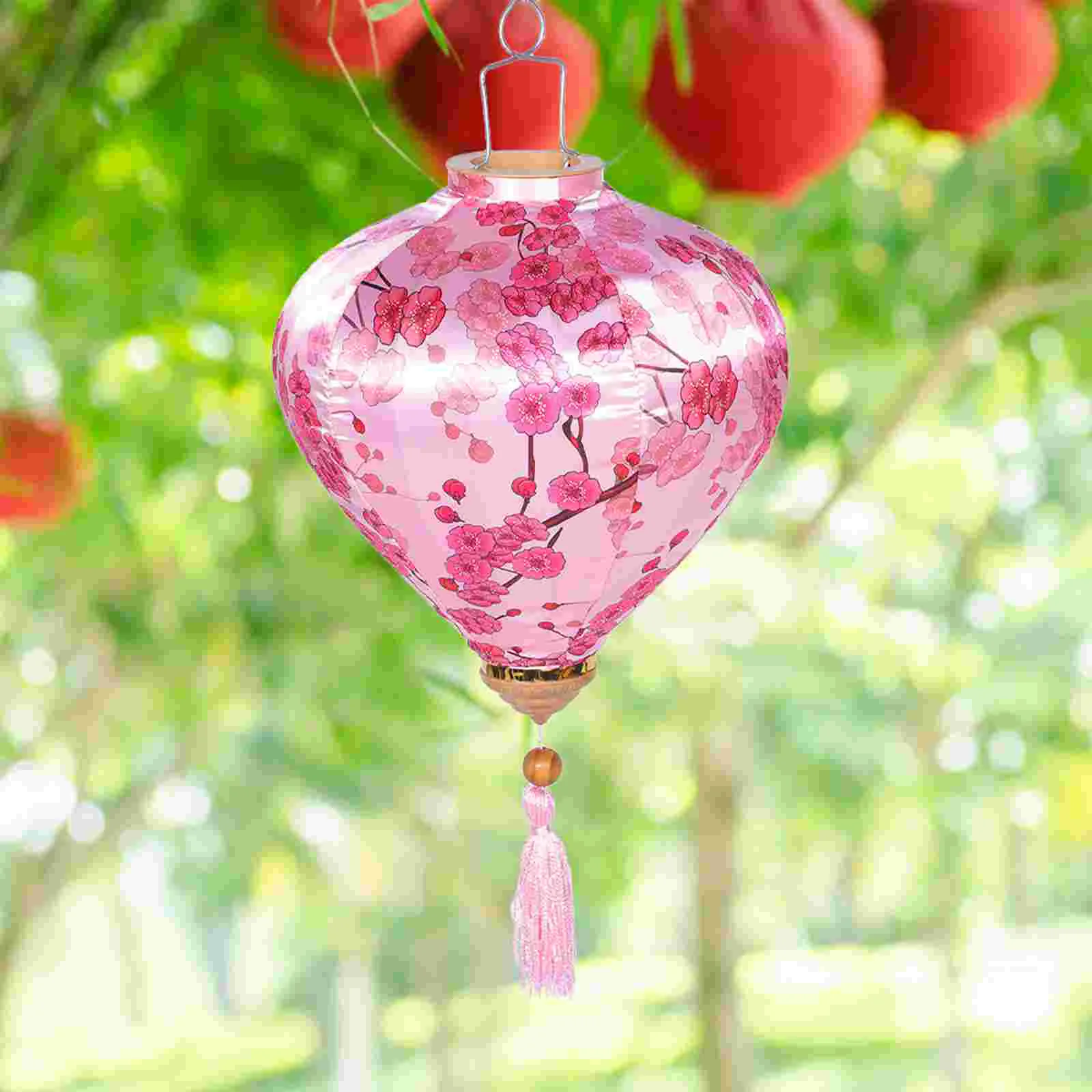 

Lantern Festival Lantern Decor Exquisite Lantern Decor Flower Printing Lantern Hanging Decor