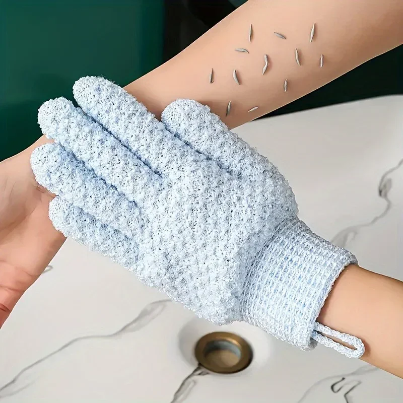 Exfoliating Shower Gloves Body Massage Sponge 1pc For Daily Use Bathroom Supplies