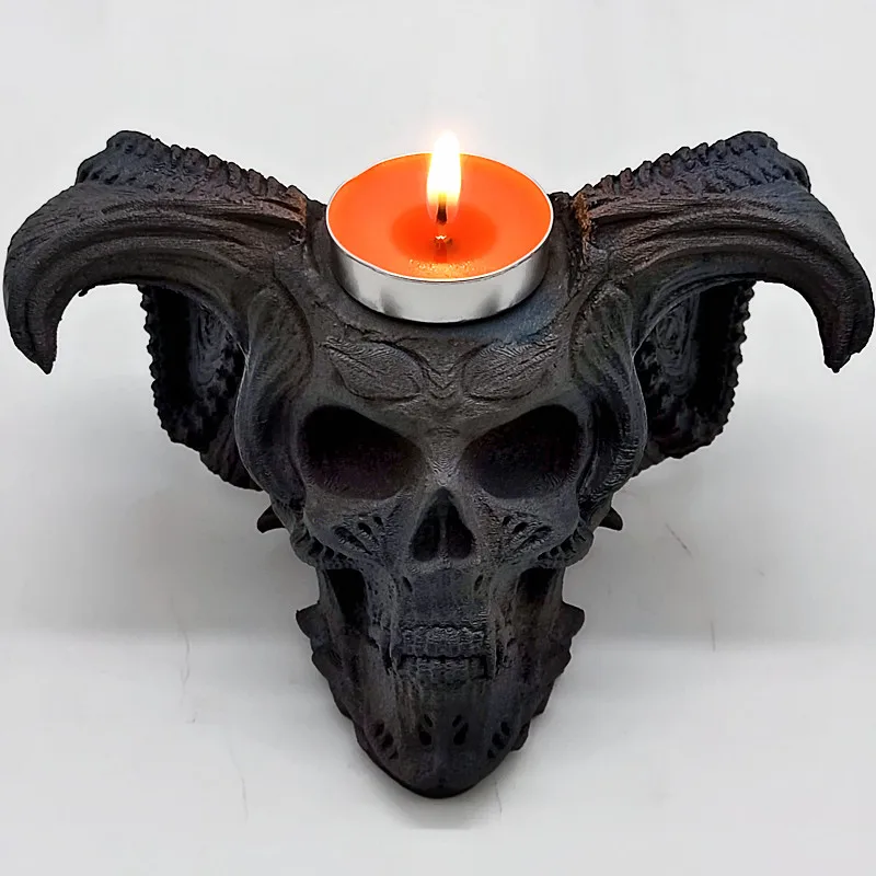 DemonSkullCandleHolderSiliconeMoldDIYCandleResinGypsumSiliconeMoldHalloweenDecorationTool-AliExpress15
