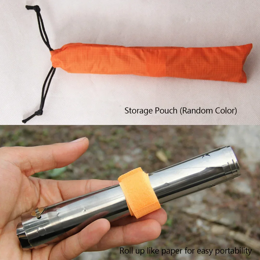 High Quality Windshield Shield Screen Adjustable Outdoor Camping Hiking 15cm/19cm 60cm Length Portable Titanium