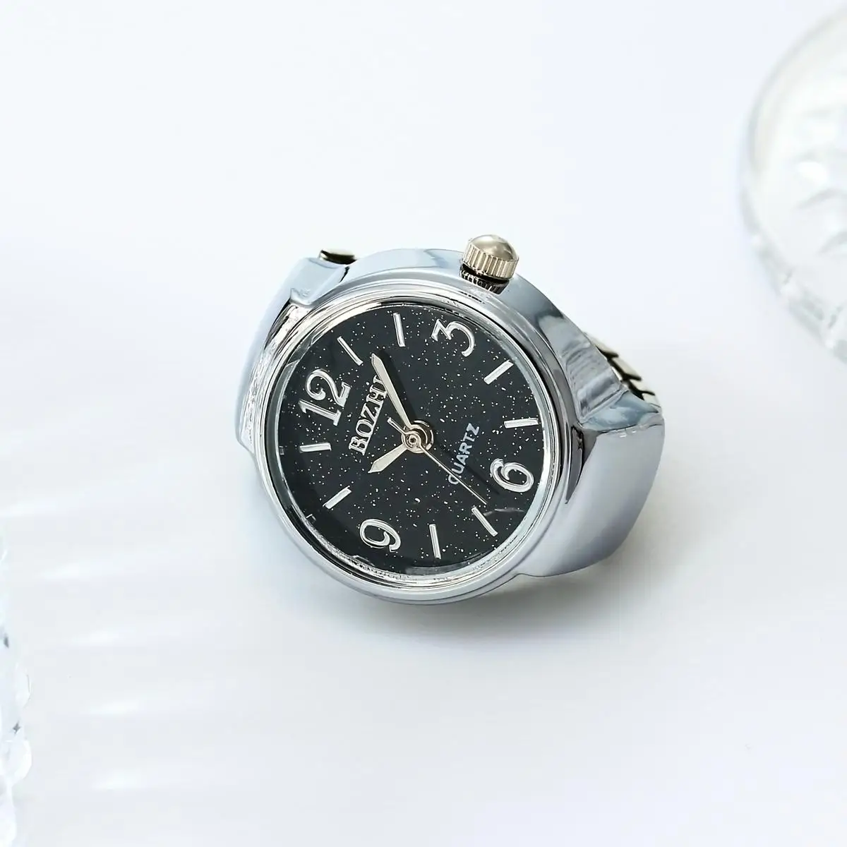Rainbow Color Trendy Ring Watch – Fashionable Unisex Timepiece
