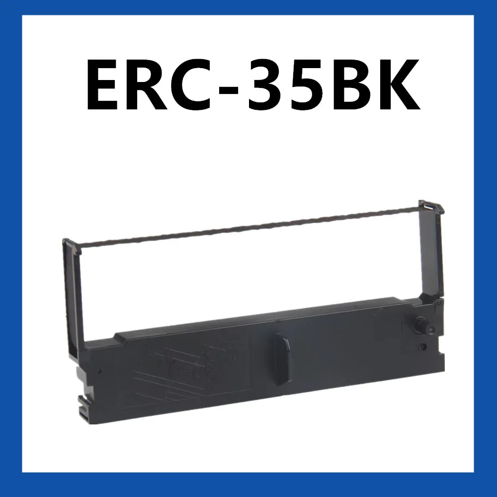 엡손 금전 등록기 프린터용 블랙 컬러 잉크 리본 라벨 테이프 카트리지, ERC35 ERC-35 ERC35B ERC35BK, 12.7mm x 10m, 50 팩