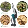 Drillpro 1/4''P 8 Inch Chainsaw Guide Bar And Saw Chain Set 45 Drive Link Brushless Electric Saw Wood Cutter Chain Power Tool 3