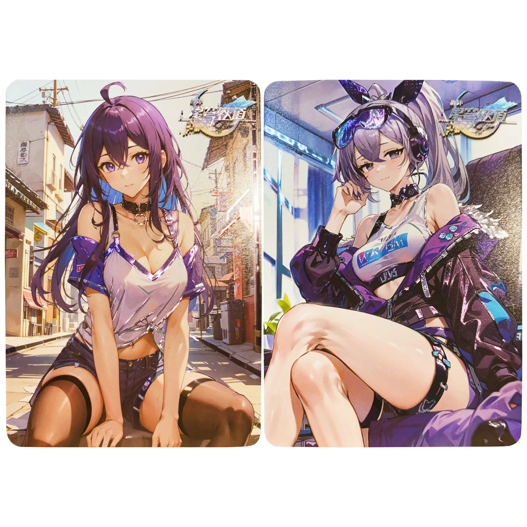 

2 шт./компл. Honkai звезда рельс Серебряный волк Seele Лазерная фотовспышка карты Классическая игра Аниме коллекционные карты Diy Подарочные игрушки