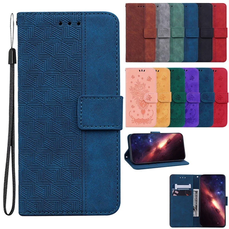 Leather Stand Flip Wallet Case - Sleek Protective Cover