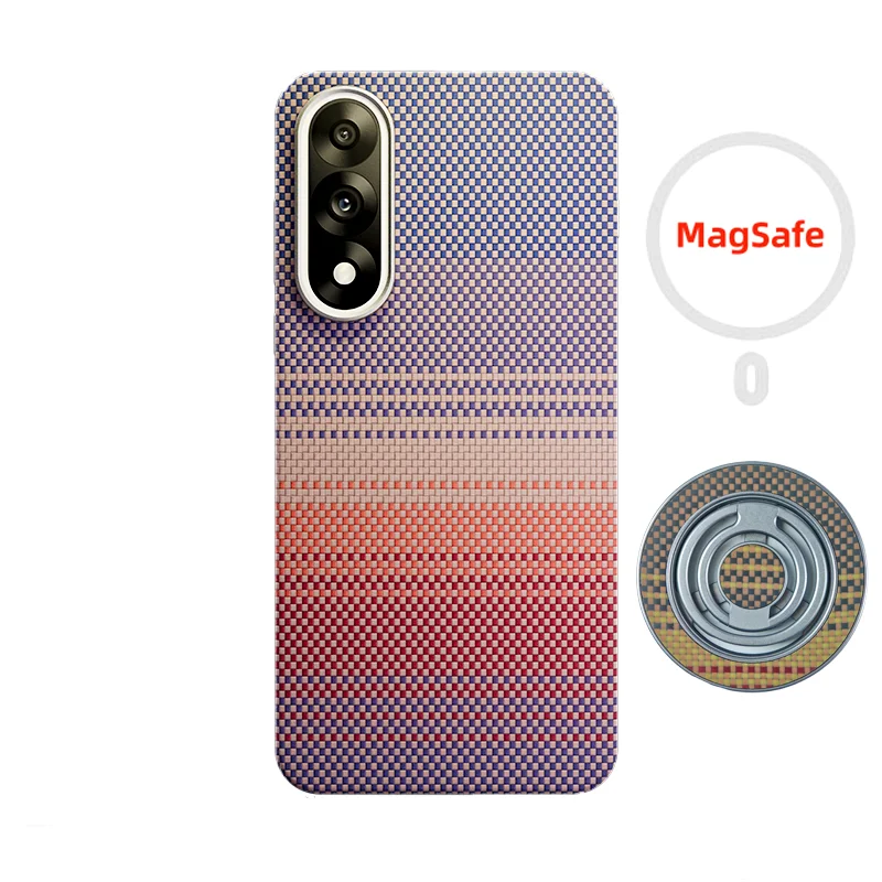 Ultra-Thin Black Kevlar Aramid Fiber Magnetic Protective Case – Slim & Lightweight