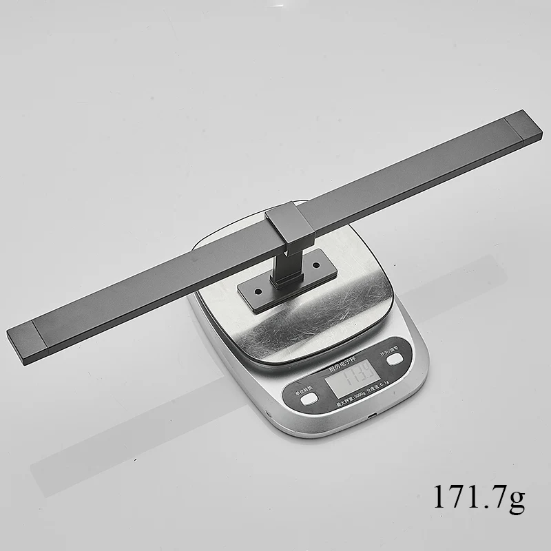 Gunmetal towel bar shelf space aluminum bathroom towel shelf Creative telescopic bar kitchen bathroom rack