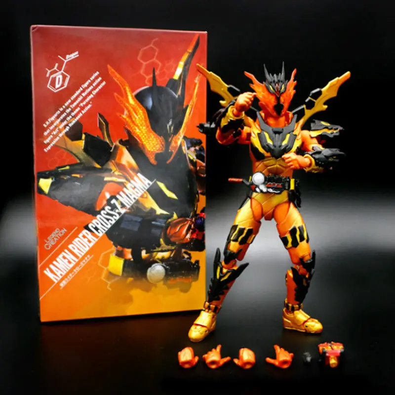 

Anime Shf Masked Kamen Rider Cross-z Magma Ver. Bjd Pvc Action Figure Model Decoration Collection Statue Toys Doll Gifts