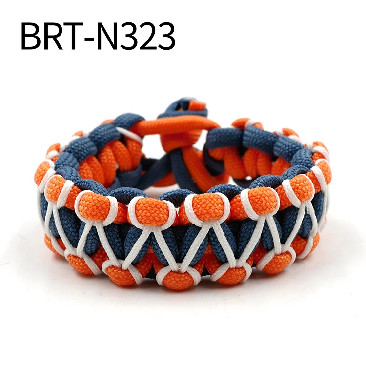 Parachute Cord Bracelet Wristband  Paracord Bracelet Cord Camping -  Adjustable - Aliexpress