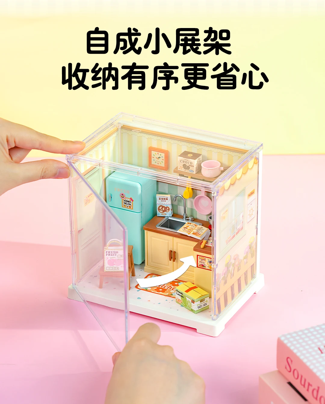 New Original Rolife Super World DIY Wooden Mini House Scene Assembly Toy Model Blind Box Prop Landscape Children's Gift in Stock
