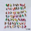 100Pcs Miniature Full Seated People Model Scale 1:100-1:200 Sitting Figure HO Train Railway Scene Layout Materials Diorama Kits 1