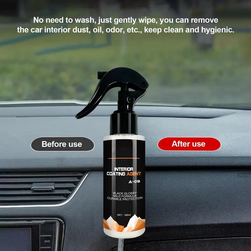 

Car Plastic Restorer Coating Agent Car Plastic Restorer Polish For Interior Exterior Plastics Revitalizing Coating Agent