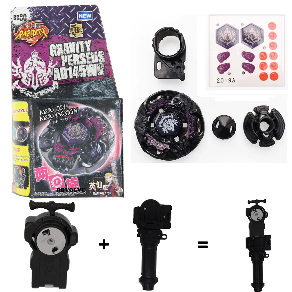 B-X Toupie Burst Beyblade Winning Valkyrie Genuine Gravity Perseus Ad145Wd Bb80 Grip Con Launcher Giocattoli Per Bambini