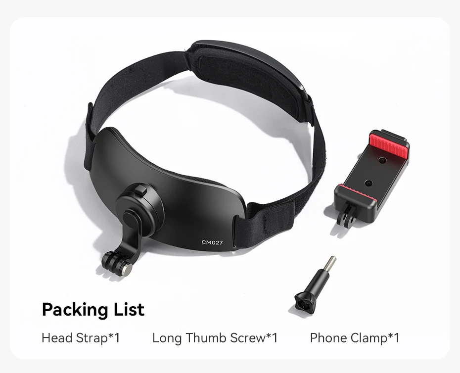 Ulanzi CM027 Head Strap Action Camera Mount Mobile Phone with 360 Rotation Mount