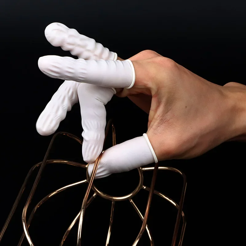 Disposable Fingertips Protector 300-100Pcs Non-slip Natural Rubber Anti-static Latex Finger Cots Tools disposable gloves,disposable finger covers,antistatic gloves