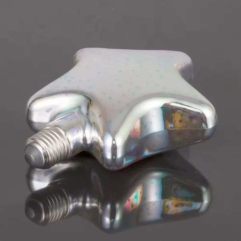 에너지 절약 조명 전구 장식 전구, 다채로운 3D LED, 낮은 에너지 소비, 4w, 5 점 별 불꽃 놀이 바, e27