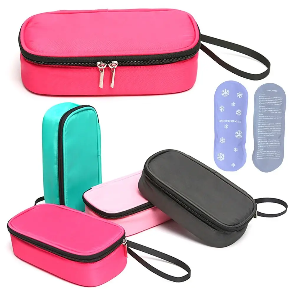 

Portable Thermal Insulated Oxford Diabetic Pocket Pill Protector Medicla Cooler Travel Case Insulin Cooling Bag