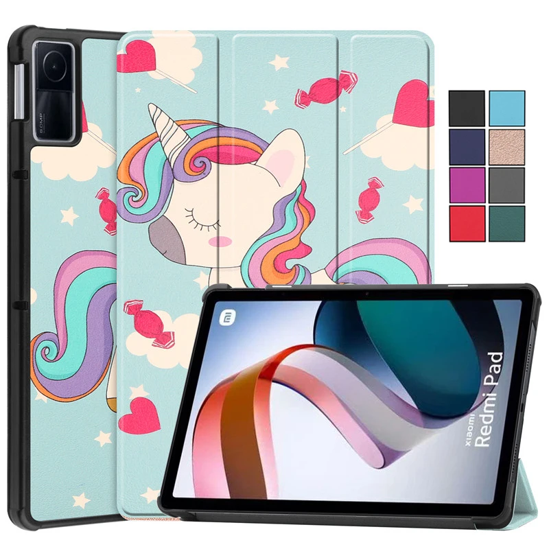 Capa Rígida para Xiaomi Redmi Pad Bonito Unicórnio e Borboleta Capa Traseira para pc Rígida Capa para Tablet 1061 em 2023