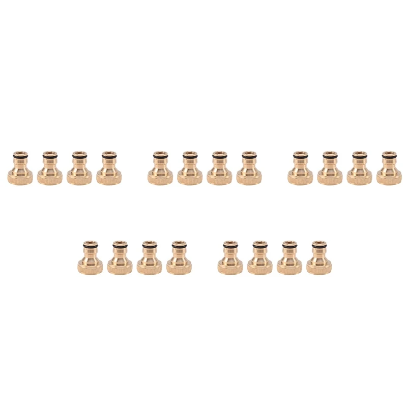 

20Pcs Garden Water Hose Pipe Fitting Tap Male Faucet Connectors, Garden Hose Quick Connect Fittings 3/4 Inch
