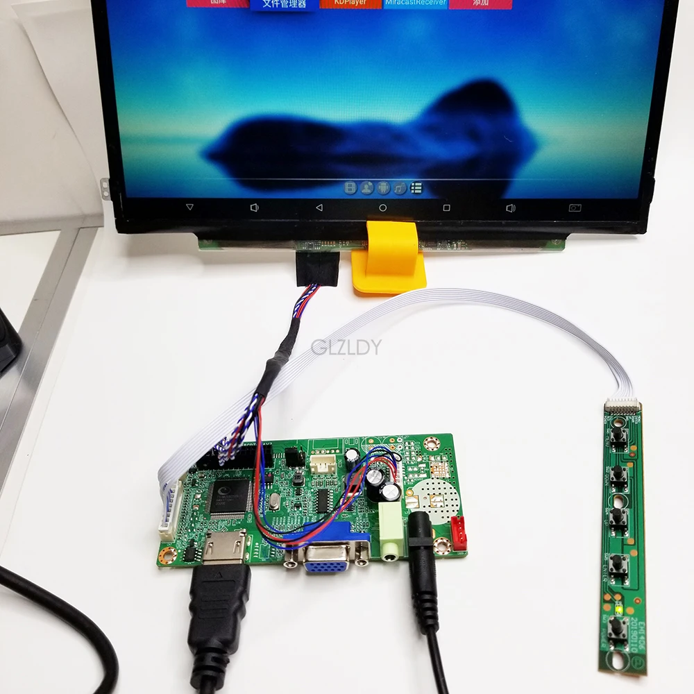 Kit Scheda Controller LCD LED Universale Per Pannello B173RW01 17,3" 1600x900 Con HDMI VGA DVI